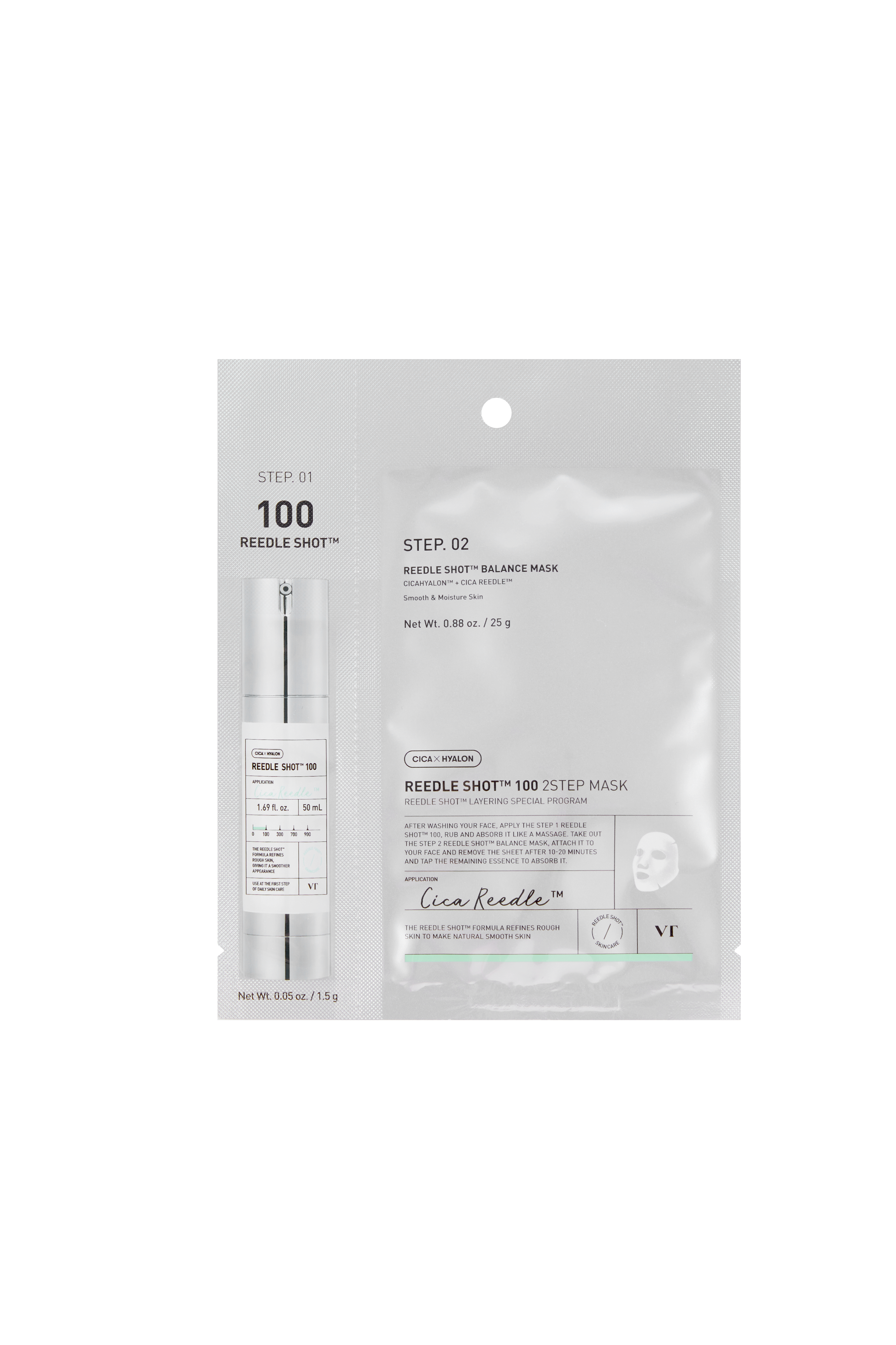 VT COSMETICS Reedle Shot 100 2-Step Mask