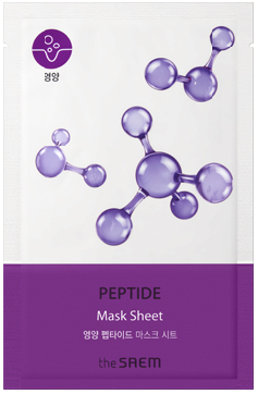 Eine nährende Tuchmaske der Marke The Saem mit Peptide