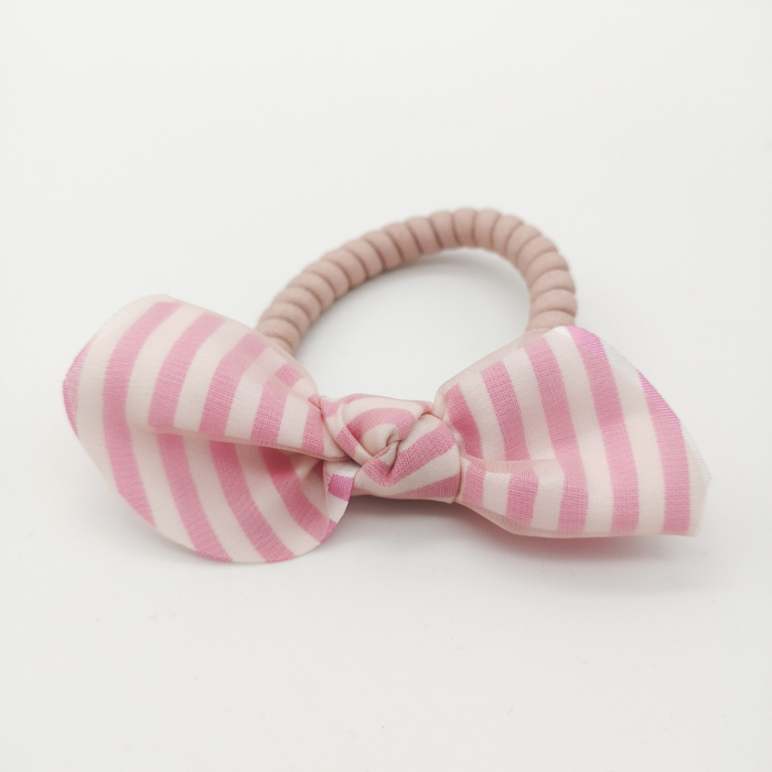Haargummi mit Schleife (rosa/pink)