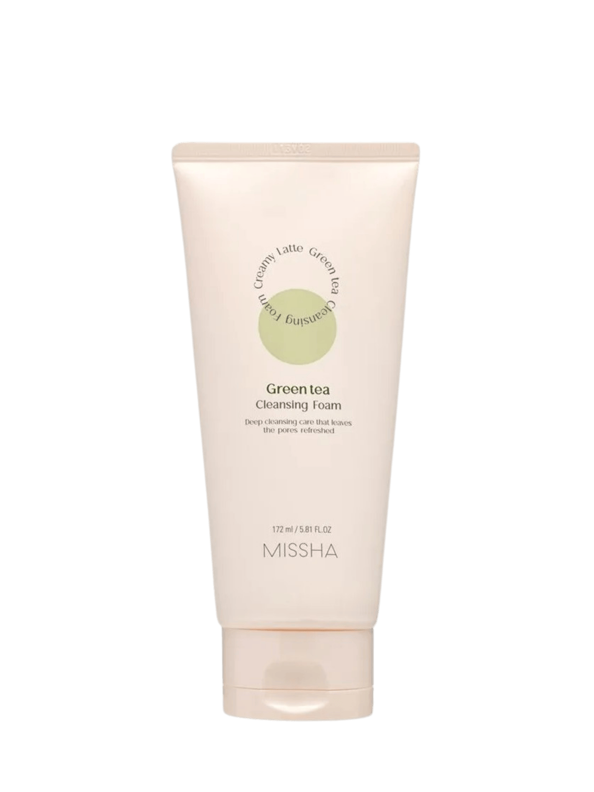 MISSHA Creamy Latte Cleansing Foam Green Tea