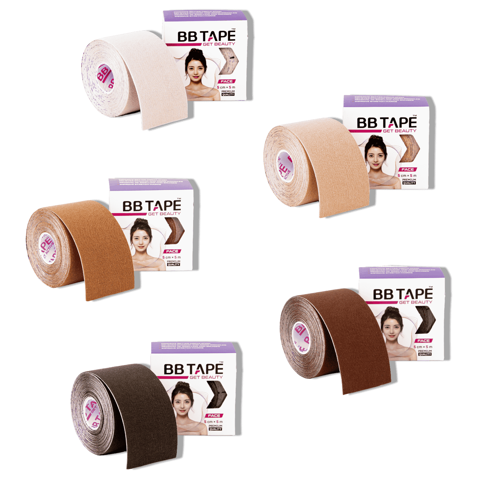 BBTAPE Face Tape Skin versch.Farben