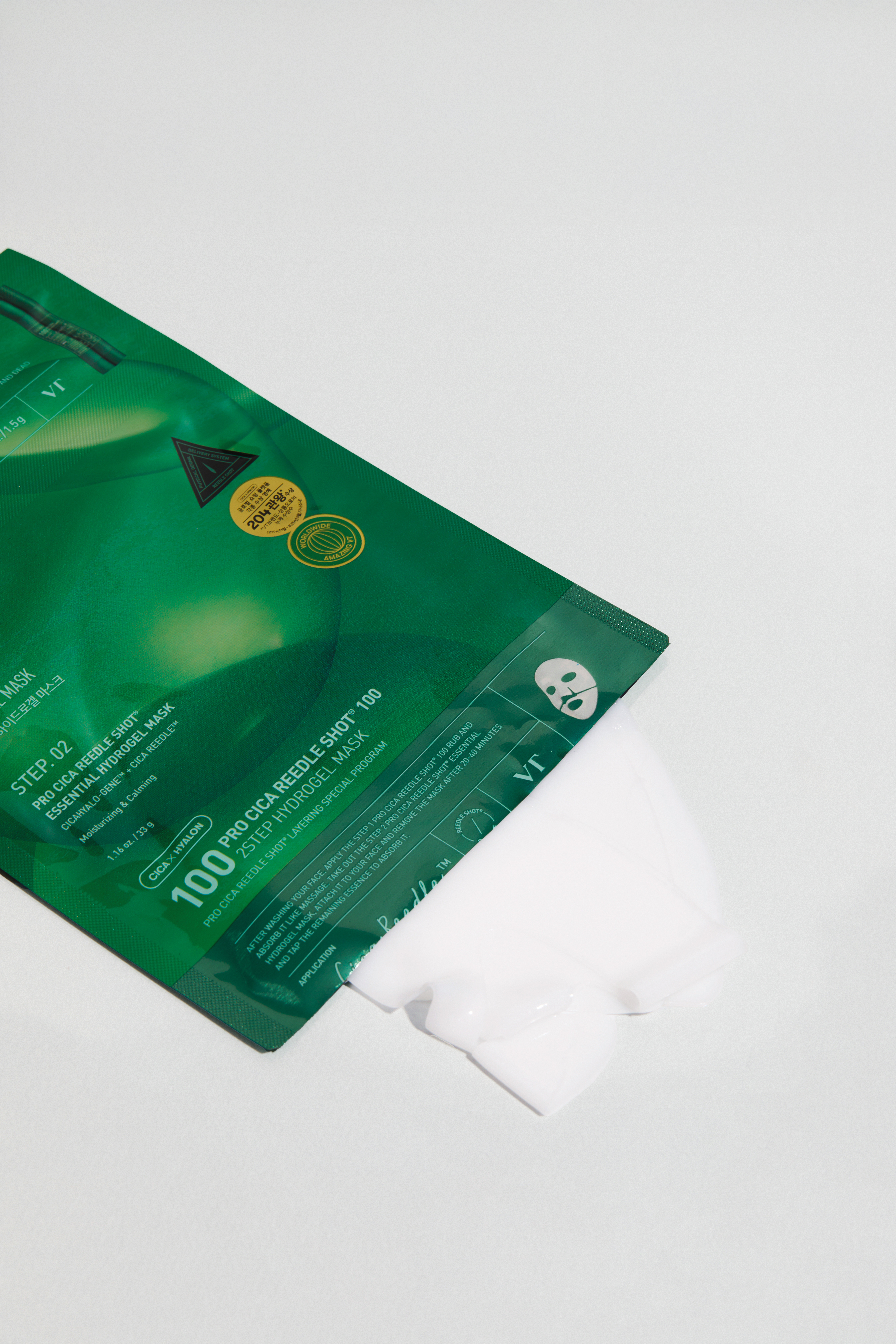 VT COSMETICS Pro Cica Reedle Shot 100 2-Step Hydrogel Mask