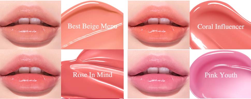 Farben der Liptints der Marke Peripera