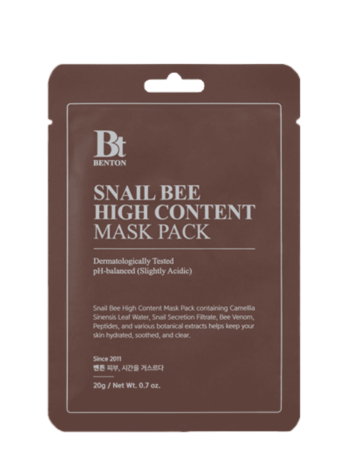 BENTON Snail Bee High Content Mask Pack