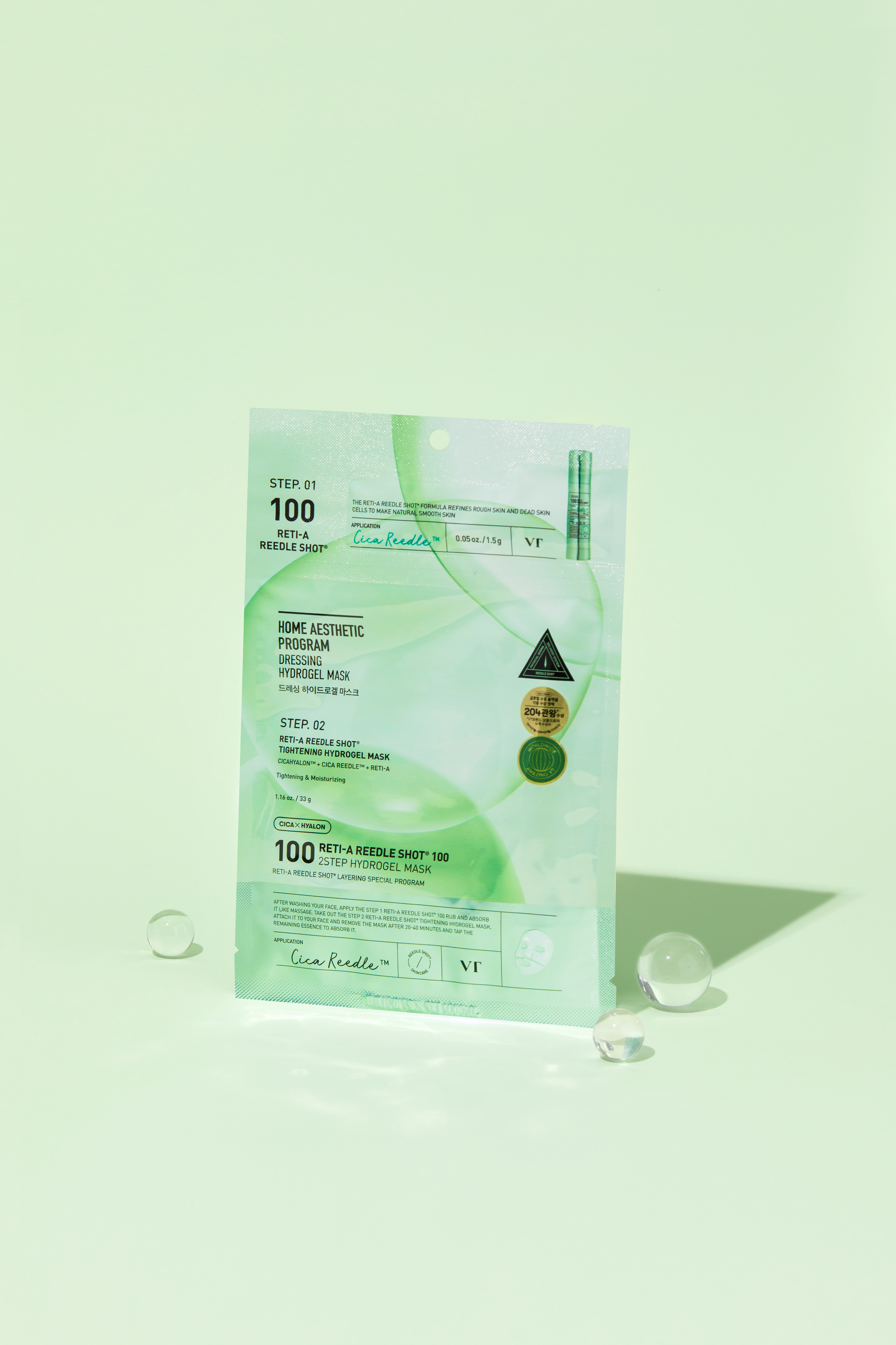VT COSMETICS Reti-A Reedle Shot 100 2-Step Hydrogel Mask