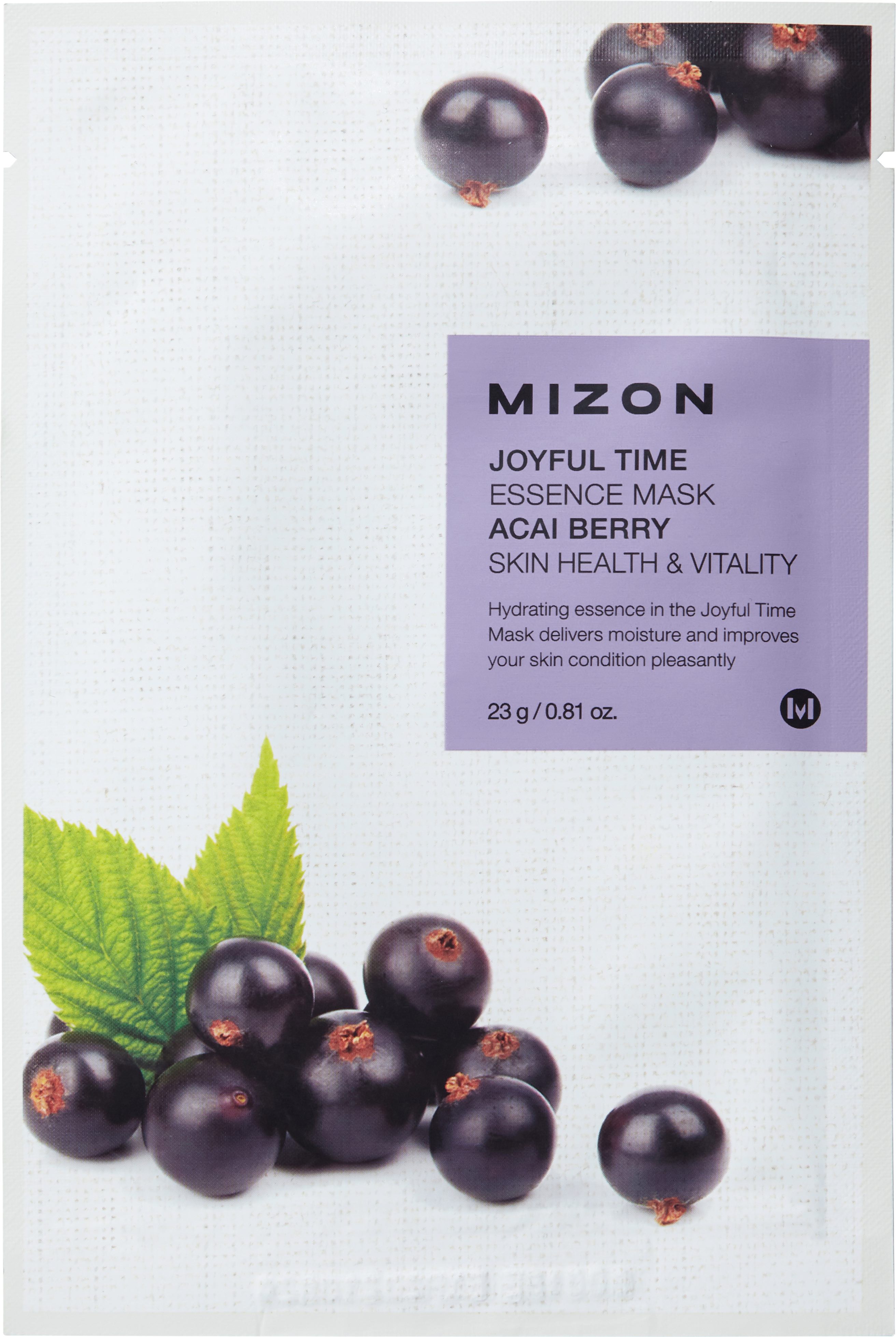 Eine revitalisierende Tuchmaske mit Acaiberry der Marke Mizon