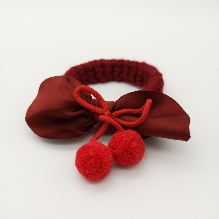 Haargummi mit Schleife (rot)