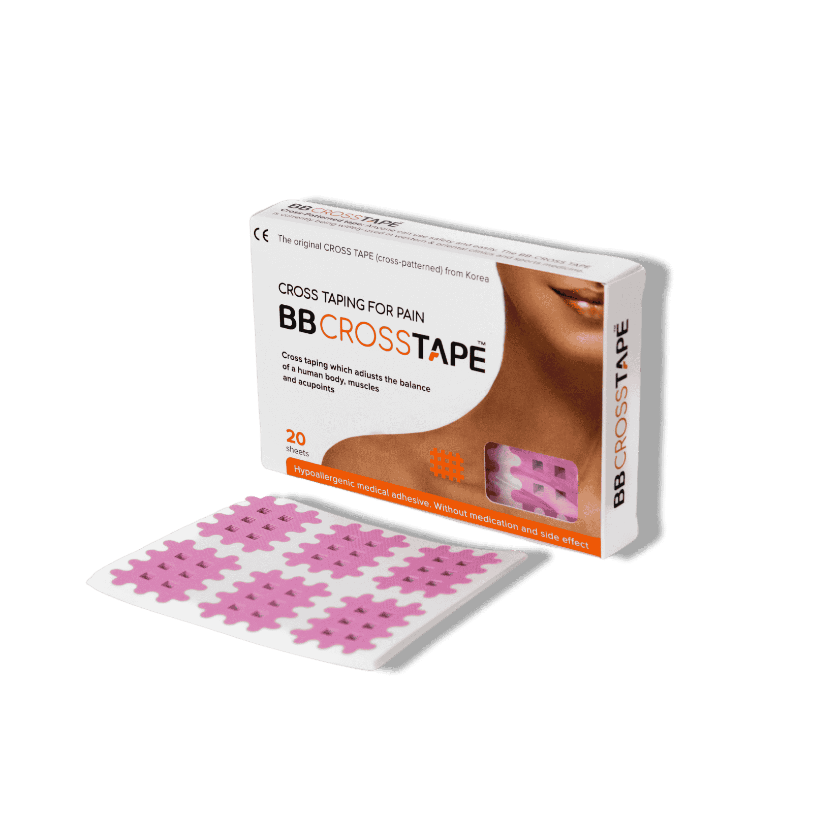 BBTAPE Cross Tape-R Cherry Pink-B