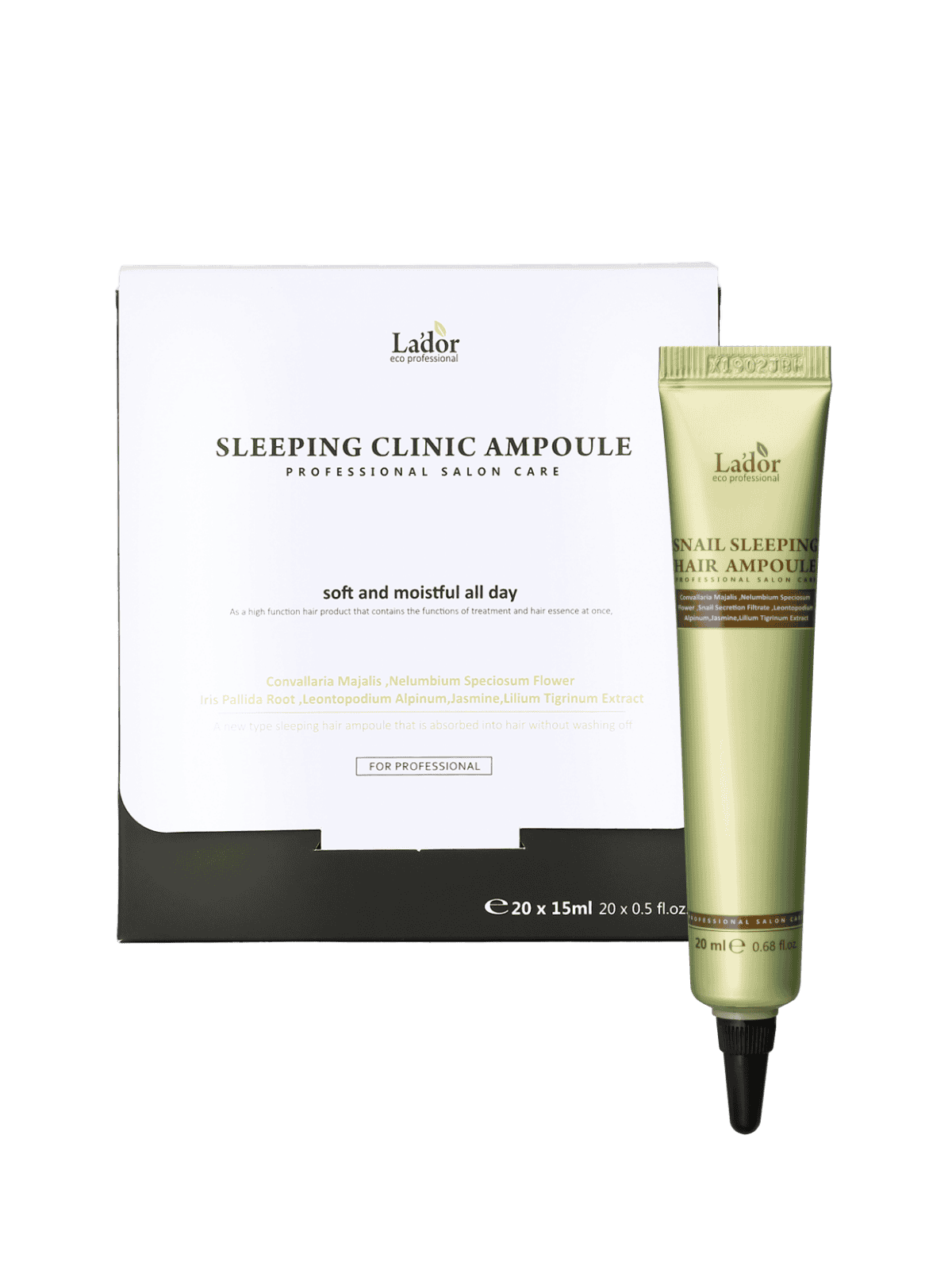 LADOR Snail Sleeping Hair Ampoule 20x20ml