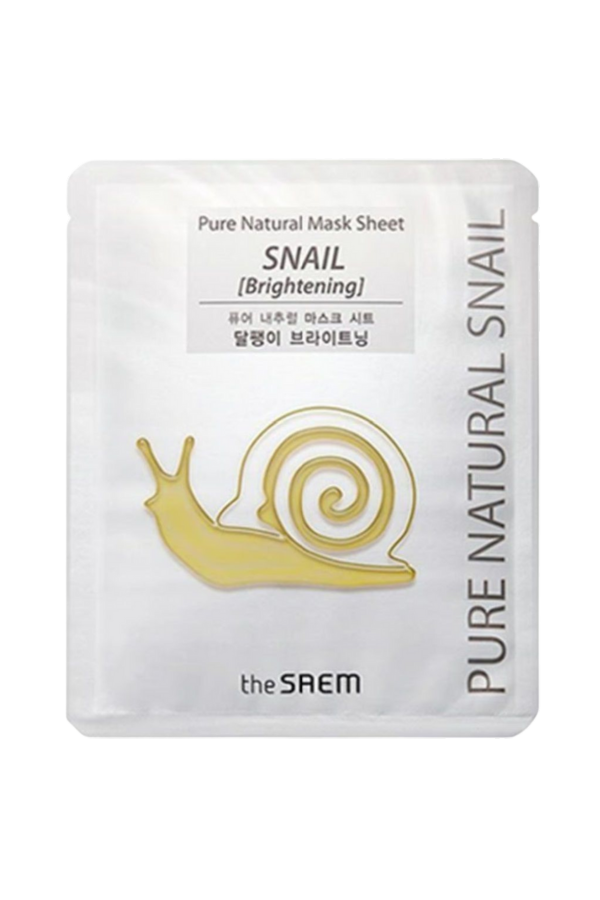 THE SAEM Pure Natural Snail Brightening Mask Sheet